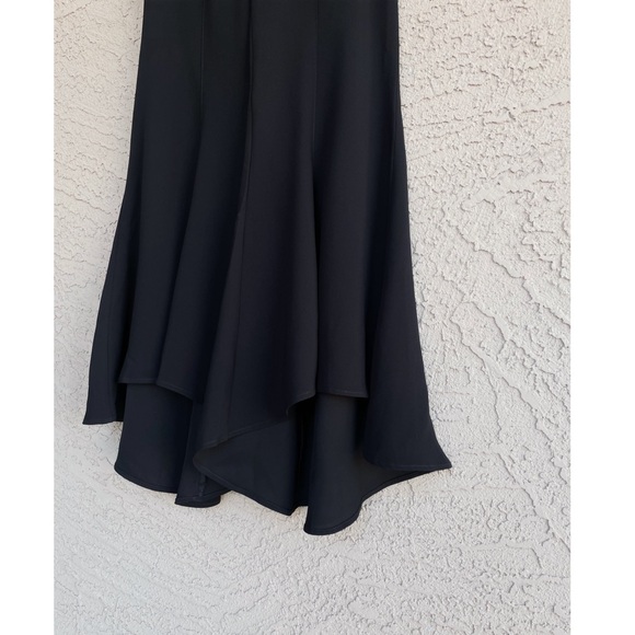 ANTHROPOLOGIE NWT Black Wide Leg Flowy Flounce Flare Pants Zinnia Trousers - Picture 8 of 13